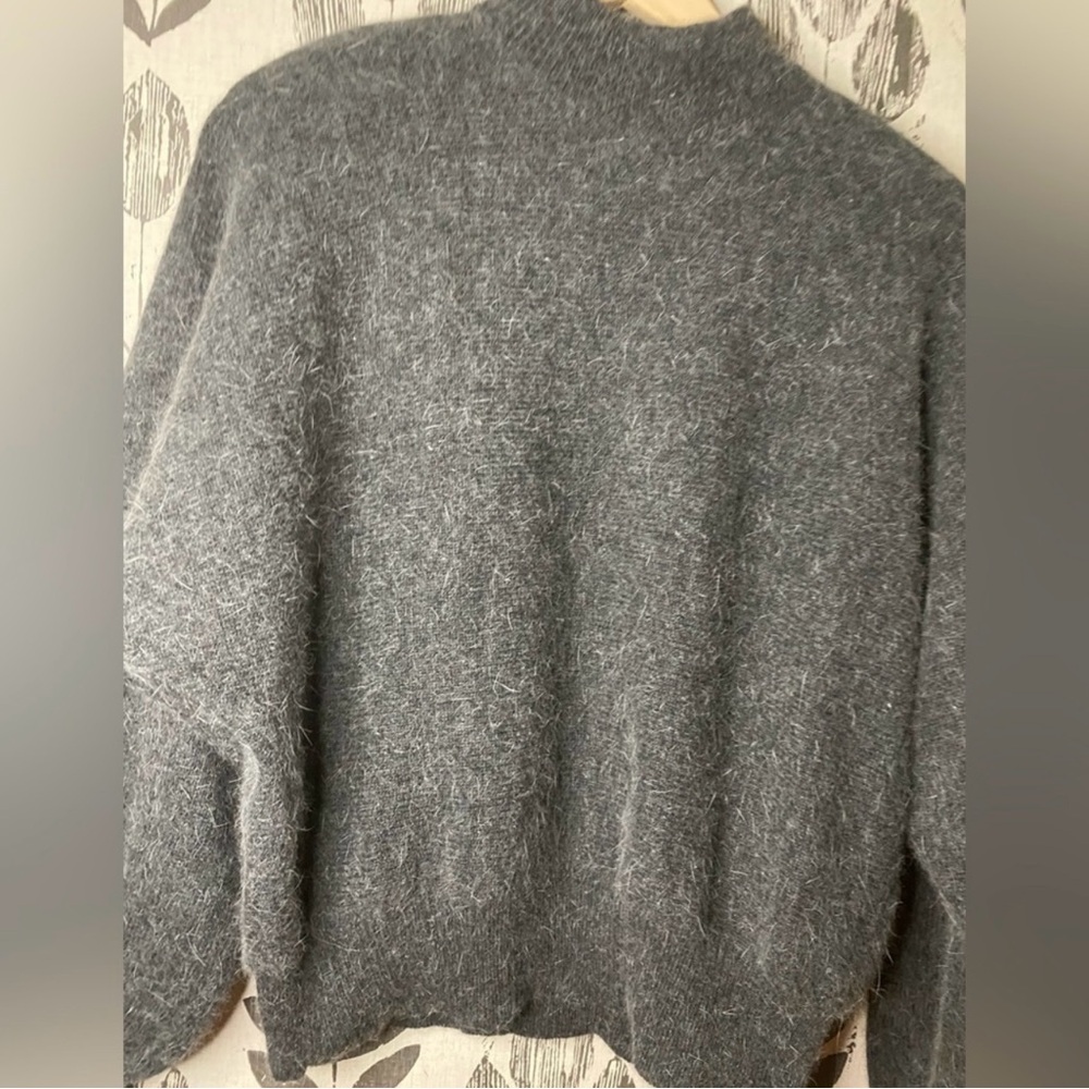 Rabbit hair and lambs wool cowl sweater
